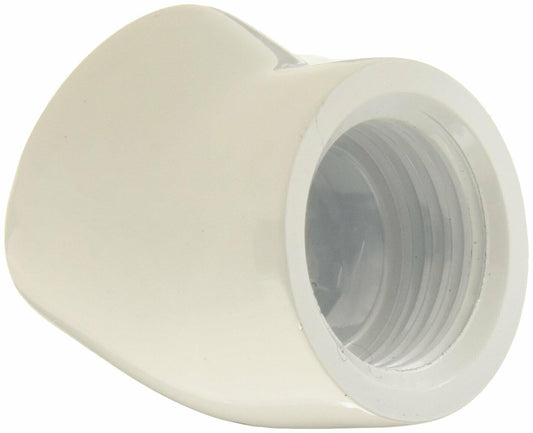 Bitspower Inner G 1/4 Inch Thread 45 Degree Corner Extender Deluxe White