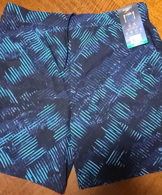 New Speedo Men's Hydro Tech Volley Swim Shorts Dark Blue Size XL (36/38)