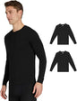 32 Degrees Mens 2-Pack Performance Lightweight Thermal Baselayer Crewneck Top-XL