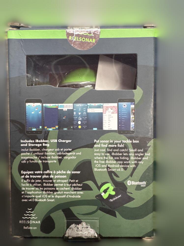 ReelSonar iBobber Wireless Bluetooth Smart Fish Finder iOS Android Devices