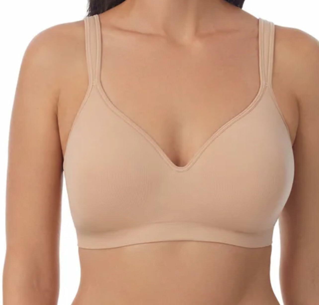 Carole Hochman Seamless Comfort Bra Wire Free Molded Cups Comfort Straps-2-pack