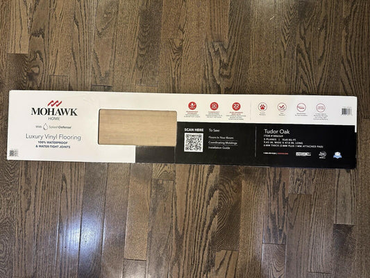 Mohawk Home Tudor Oak 9.5in. Waterproof 22-mil Wear Layer LVP 6mm Plank Flooring