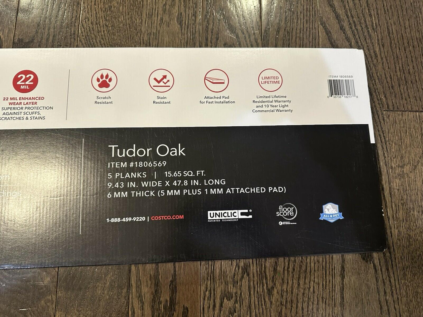 Mohawk Home Tudor Oak 9.5in. Waterproof 22-mil Wear Layer LVP 6mm Plank Flooring