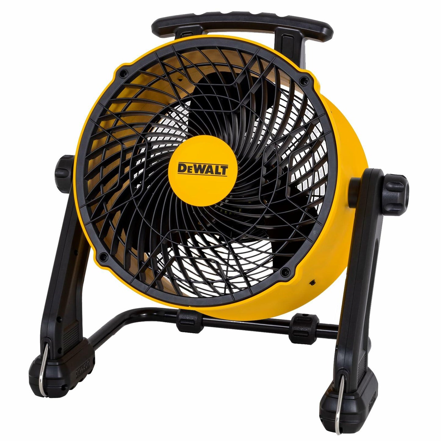 DEWALT 16 Inch Heavy Duty Floor Fan, Barrel Fan, 3-Speed, 360°,Tilting Airflow F