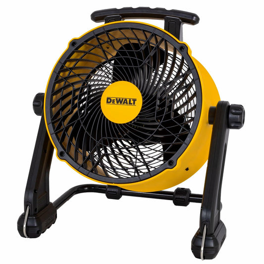 DEWALT 16 Inch Heavy Duty Floor Fan, Barrel Fan, 3-Speed, 360°,Tilting Airflow F