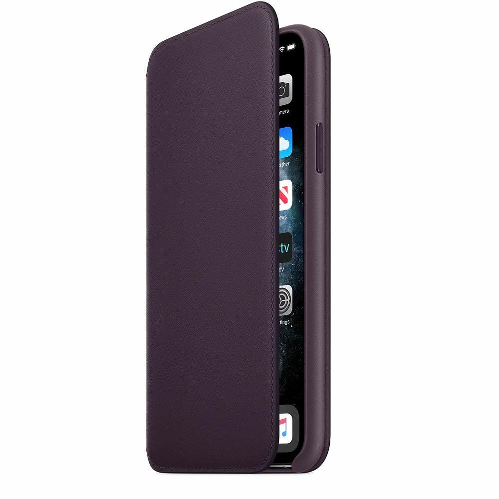 Apple Leather Folio (for iPhone 11 Pro Max) - Aubergine