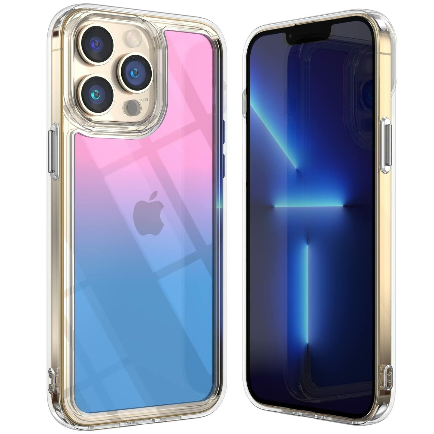 M MYBAT PRO Clear Bicolor Case for iPhone 13 Case, 6.1 inch, Slim