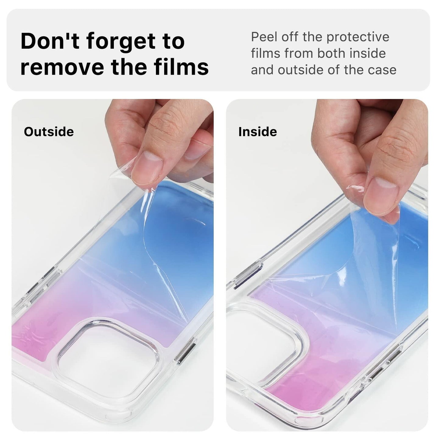 M MYBAT PRO Clear Bicolor Case for iPhone 13 Case, 6.1 inch, Slim