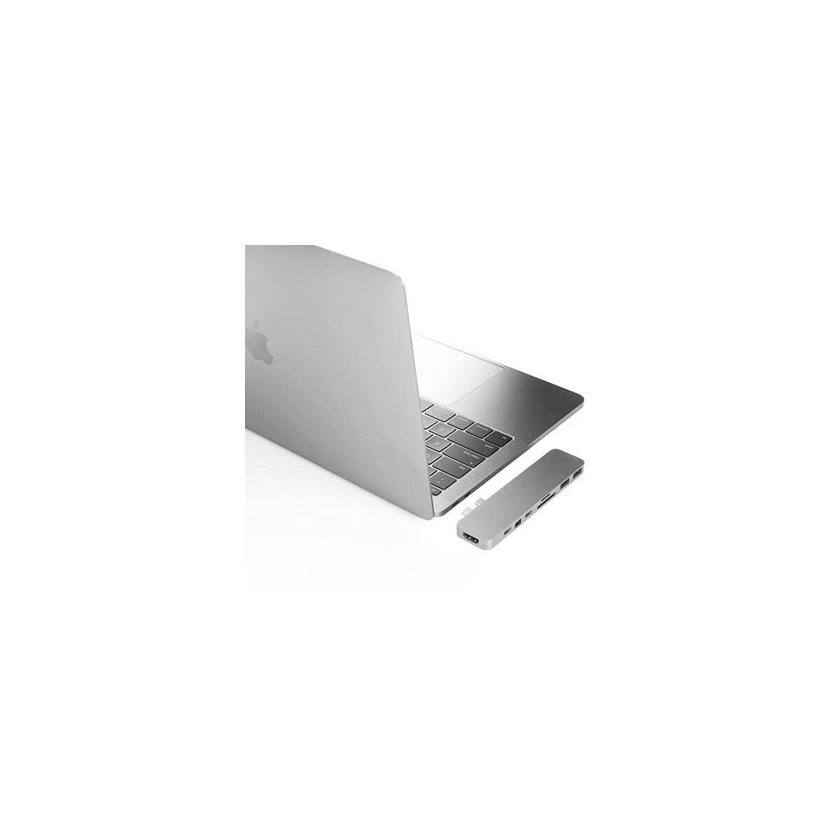 Sanho HyperDrive PRO 8-in-2 Hub for USB-C MacBook Pro - Silver