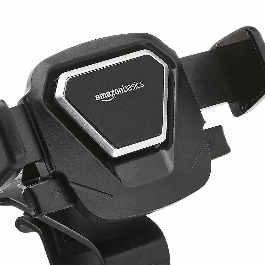 Amazon Basics Universal Smartphone Holder for Car Dashboard, Black