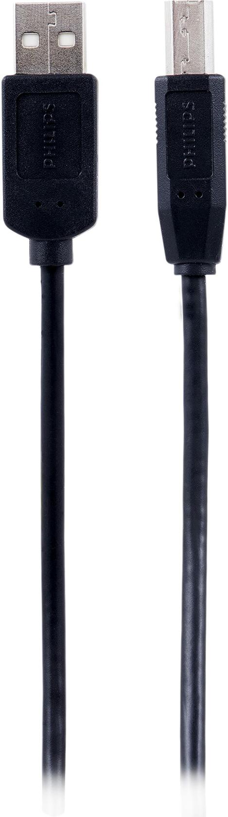 Philips USB 2.0 Cable, 6ft. (1.8m), A-Male to B-Male Cord