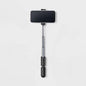 Selfie Stick - heyday Black: Camera Mount Clamp, Extends 6-21.5"