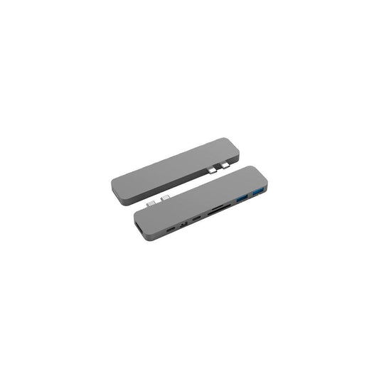 Sanho HyperDrive PRO 8-in-2 Hub for USB-C MacBook Pro - Silver