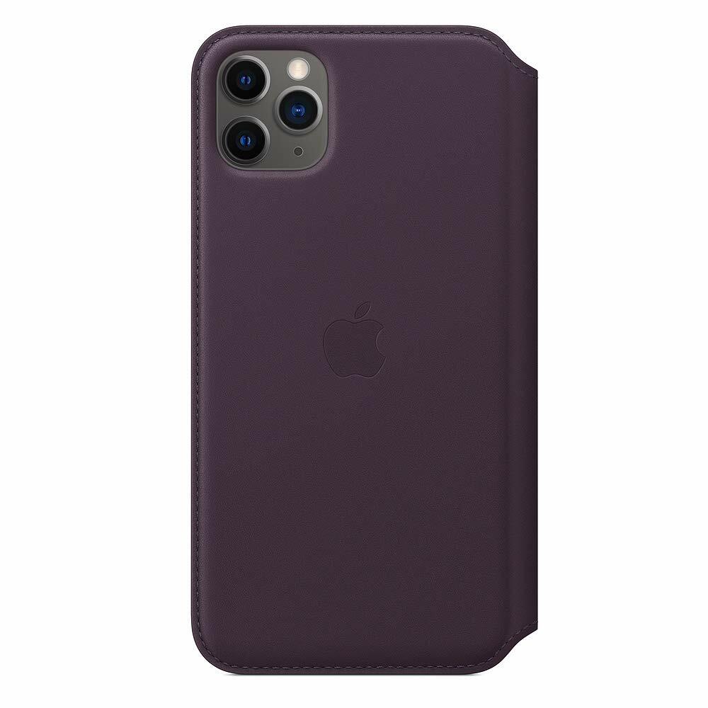 Apple Leather Folio (for iPhone 11 Pro Max) - Aubergine