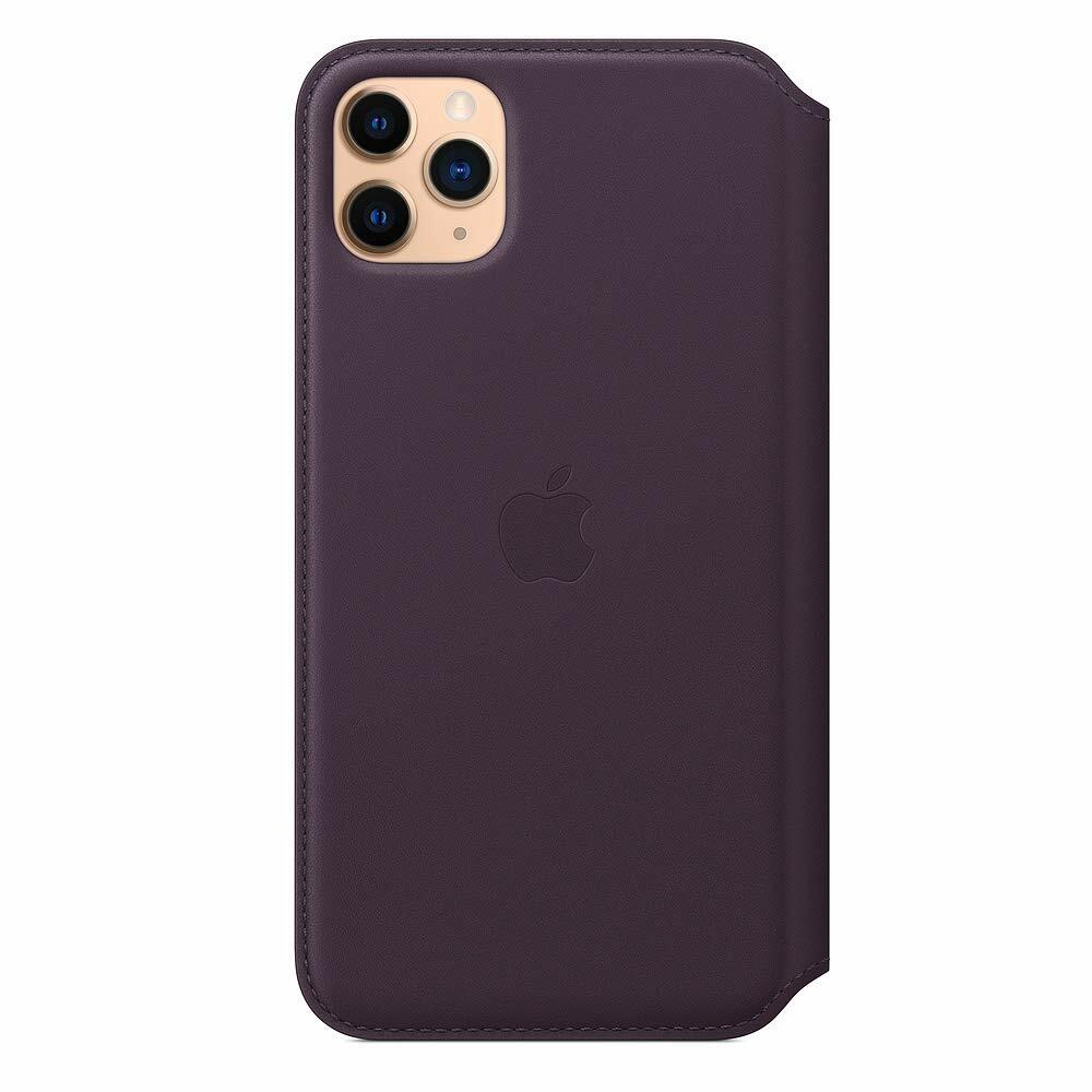 Apple Leather Folio (for iPhone 11 Pro Max) - Aubergine