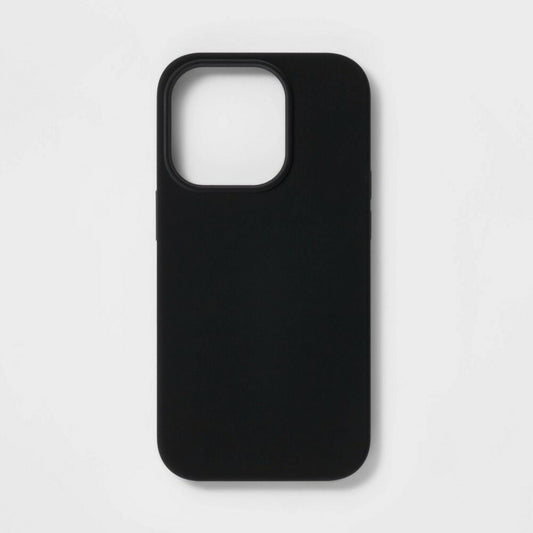 Apple iPhone 14 Pro Magnetic Case - Heyday Black Silicone