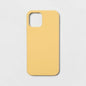 Apple iPhone 12/iPhone 12 Pro Silicone Case - Heyday Mist Yellow: Wireless Charging Compatible, Lightweight Design