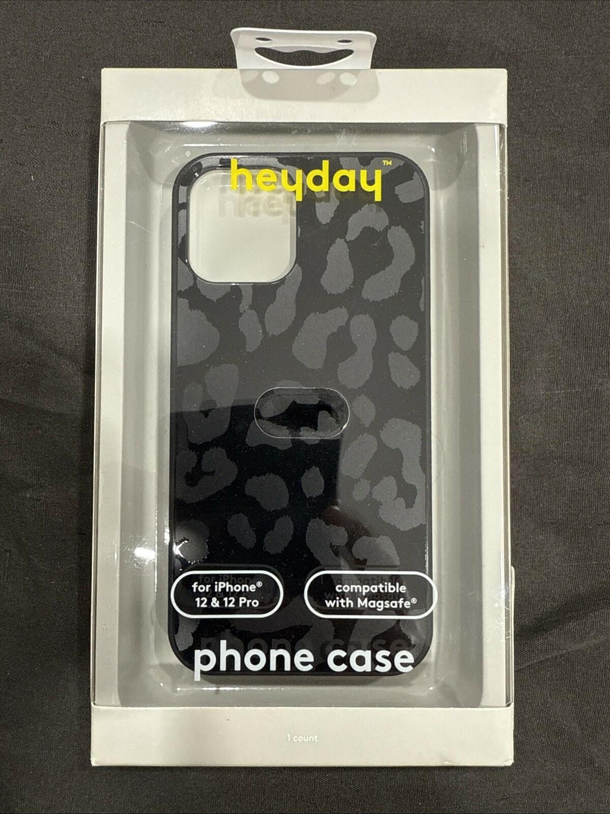 Apple iPhone 12/iPhone 12 Pro Case with MagSafe - heyday Black Leopard Print