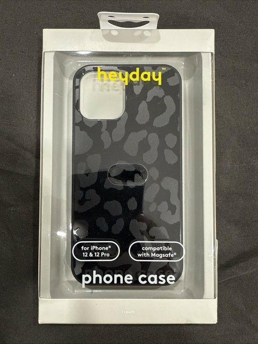 Apple iPhone 12/iPhone 12 Pro Case with MagSafe - heyday Black Leopard Print