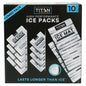 Titan by Arctic Zone Deep Freeze Ice Pack, 10-Piece Set with Deep Freeze Gel