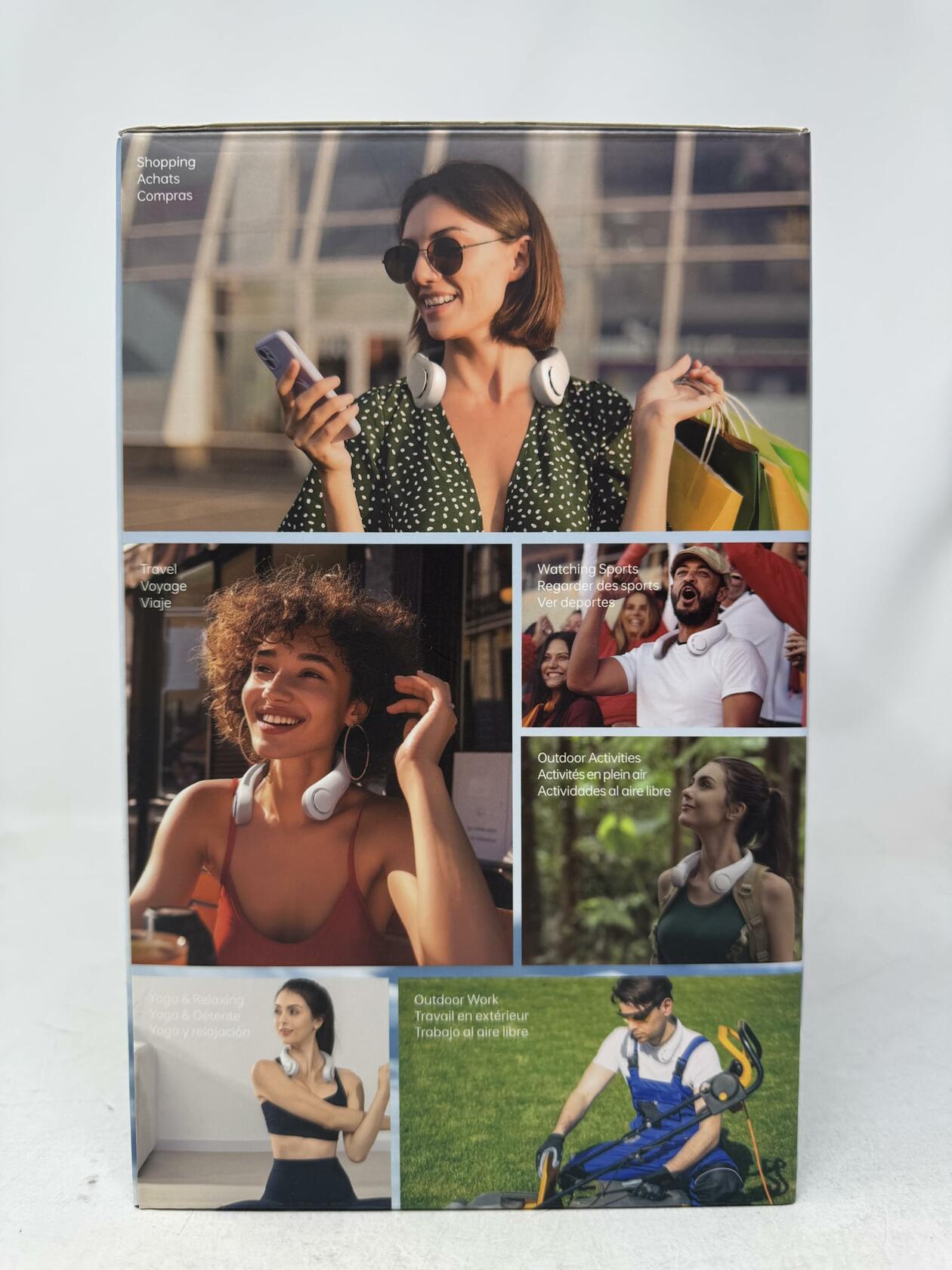 JISULIFE Neck Fan – Hands-Free, Rechargeable, Ultra-Quiet Personal Fan, 2-Pack