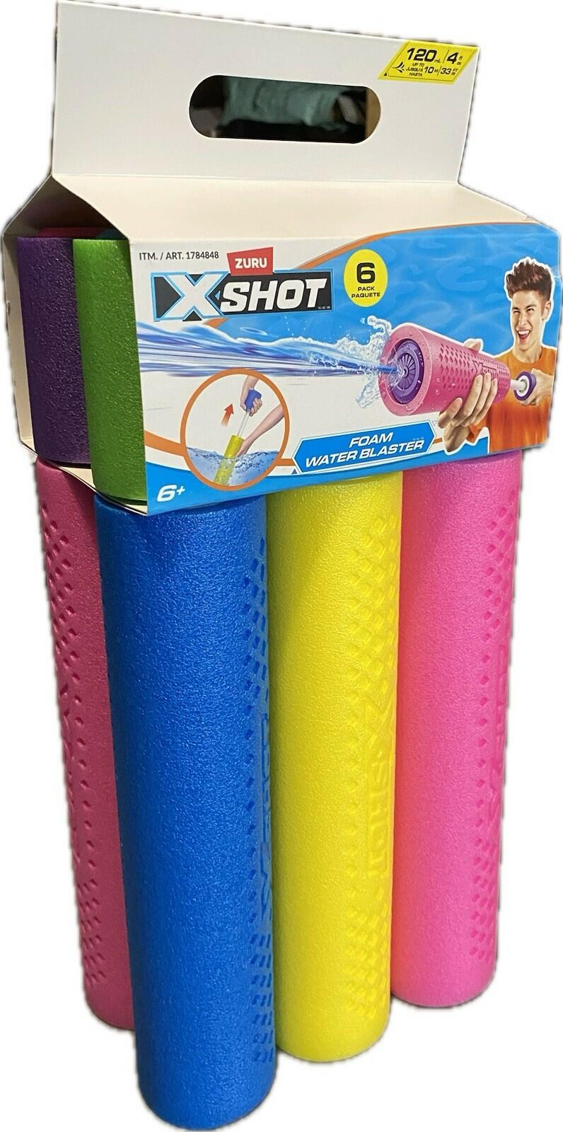 Zuru X Shot Foam Water Blasters - 6 Pack
