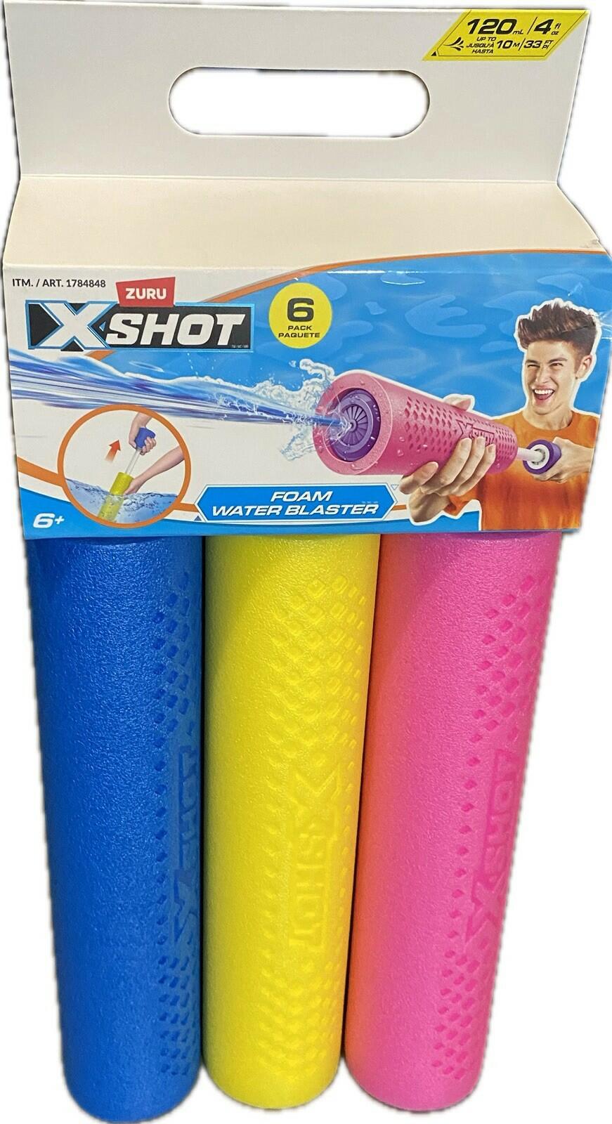 Zuru X Shot Foam Water Blasters - 6 Pack