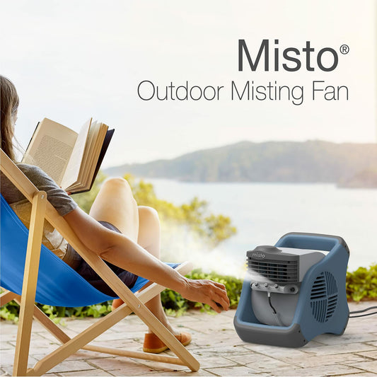 Lasko Misto Outdoor Misting Blower Fan, Ideal 4/Sports/Camping/Decks-3 Speeds