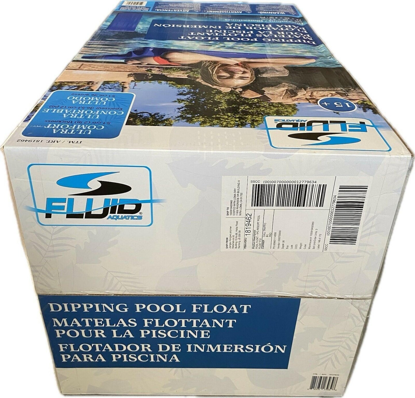 NEW Fluid Aquatics Dipping Pool Float Mat