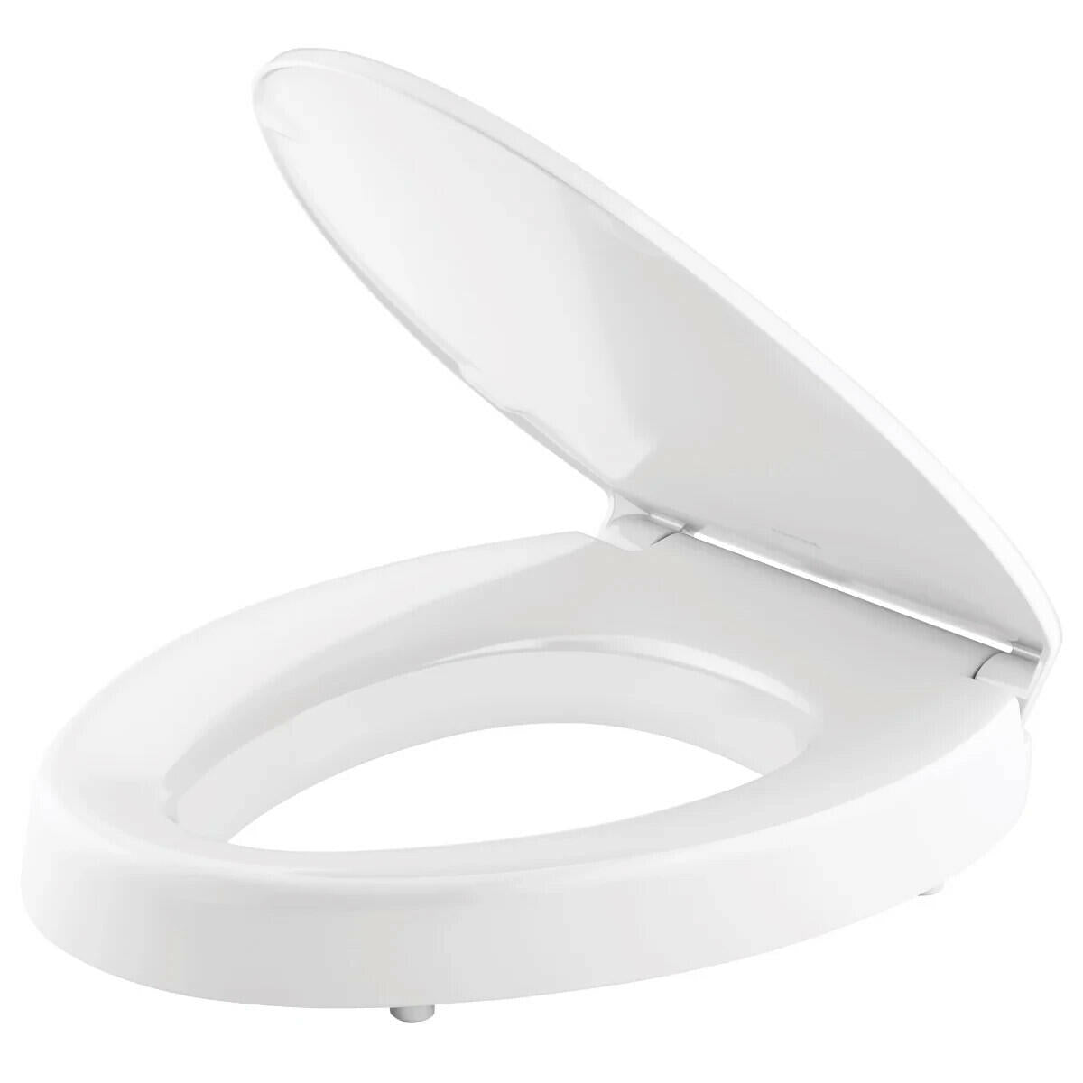 New Kohler Border Elevated Quiet-close Toilet Seat White 2 1/2" Tall Round