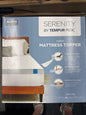 Serenity Tempur-Pedic Cooling Memory Foam Mattress Topper Queen