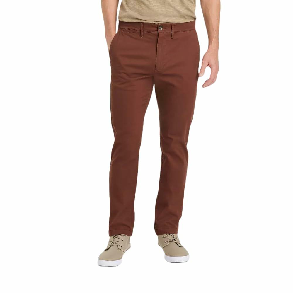 Goodfellow & Co Men's Every Wear Slim Fit Chino Pants - 30, 32, Burgundy