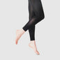 Women's 50D Opaque Footless Tights - A New Day™ Black L/XL: High Waisted, Tagless, Nylon-Spandex Blend, Hand Wash