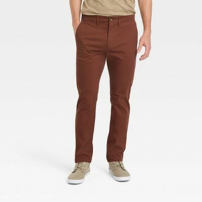 Goodfellow & Co Men's Every Wear Slim Fit Chino Pants - 30x30-Burgundy