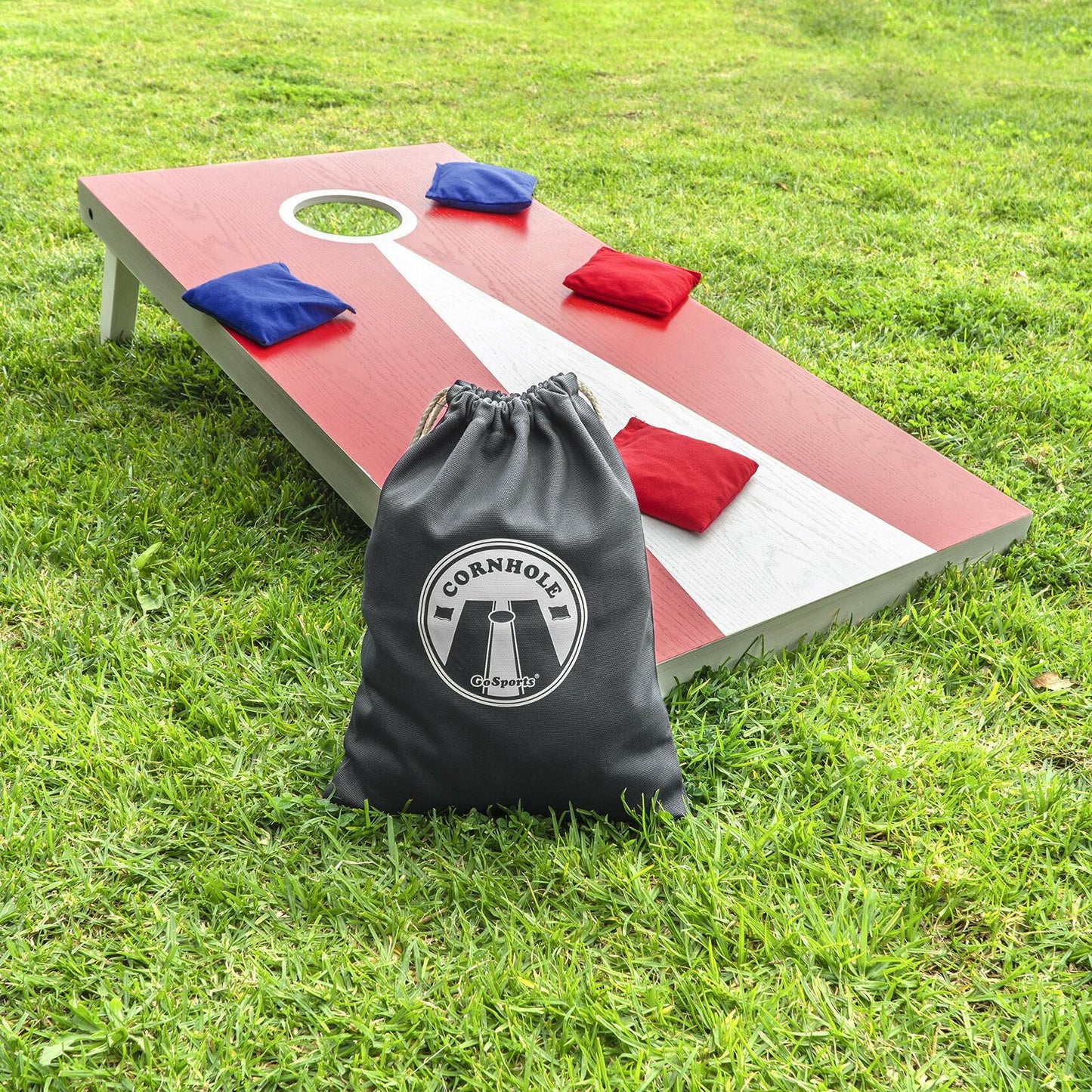 GoSports Cornhole Bean Bag Tote Carry Case - Fits 8 Bean Bags - Green