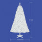 NEW HOLIDAY TIME 6.5 ft UNLIT JACKSON SPRUCE WHITE CHRISTMAS HOLIDAY TREE
