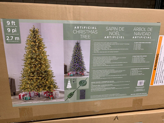 Kirkland 9ft Pre-Lit Aspen EZ Connect Artificial Christmas Tree