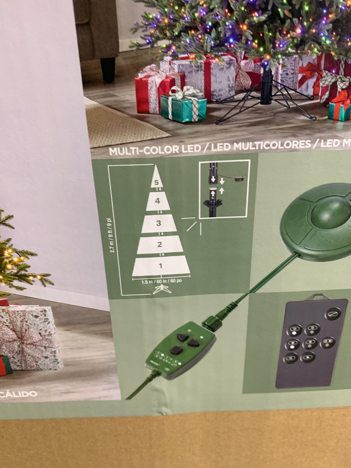 Kirkland 9ft Pre-Lit Aspen EZ Connect Artificial Christmas Tree