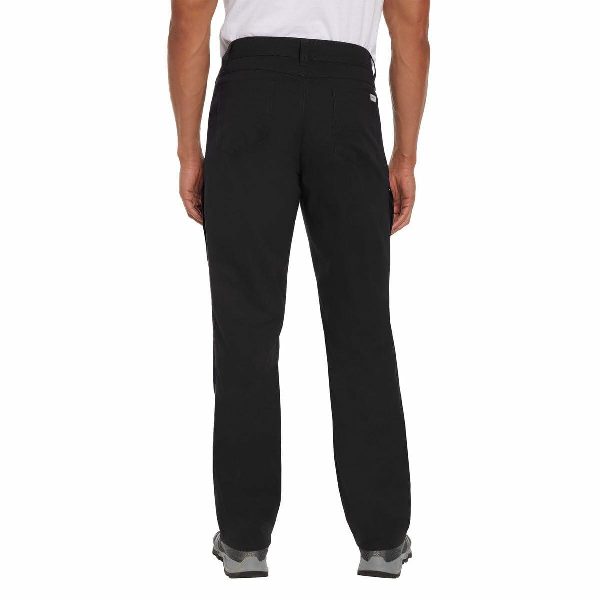 Orvis Mens Regular Fit Fleece Lined Stretch Fabric Pant (Black,34x29)