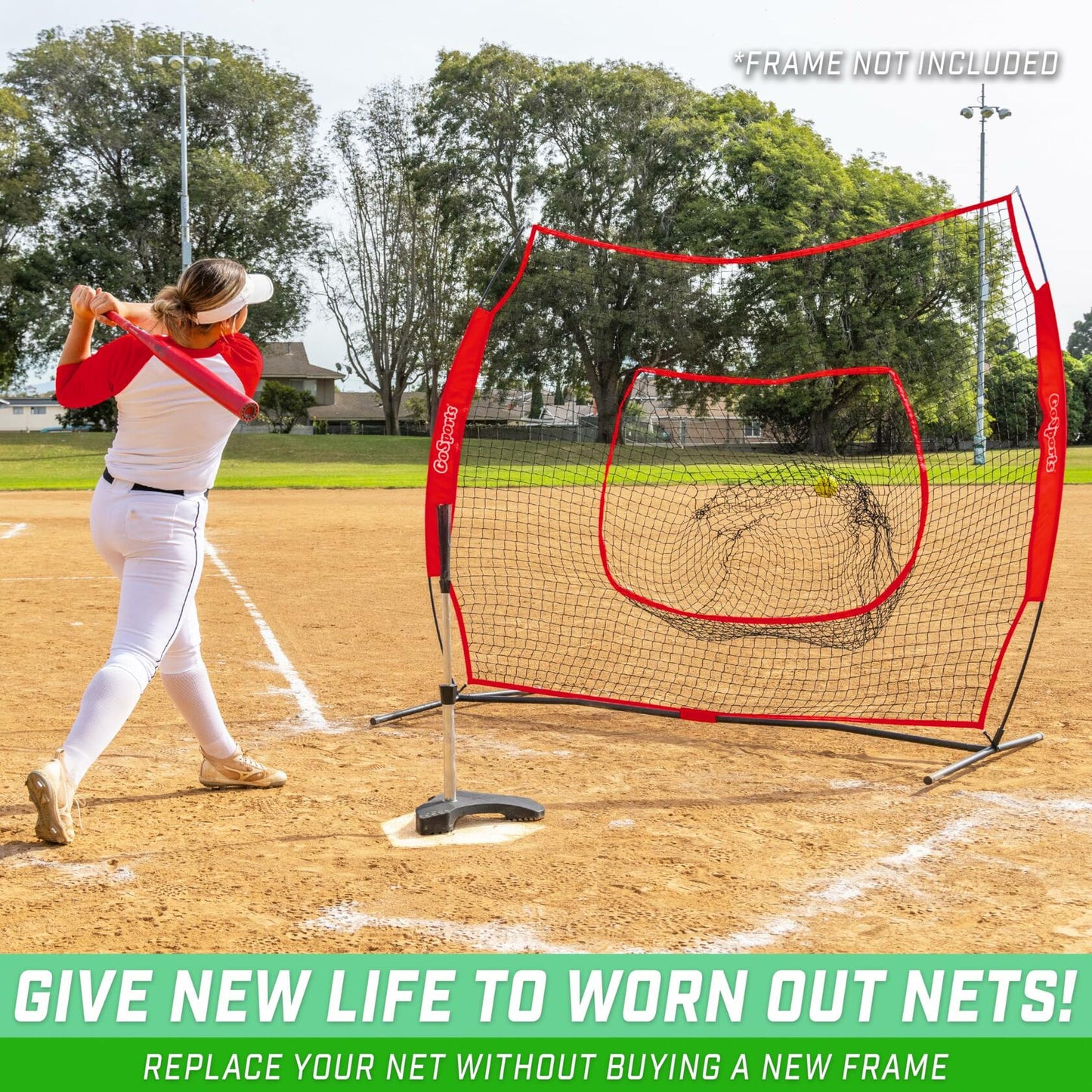 GoSports Replacement 7 ft x 7 ft Baseball/Softball Net-no frame