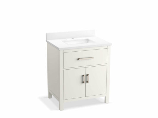 KOHLER Clave 30 Inch Bathroom Vanity & Quartz Top K-R34256-ASB-0