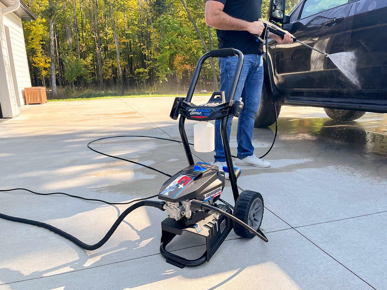 AR Blue Clean XP3-2400 Electric Pressure Washer, Blue, 2400 PSI,