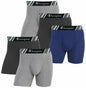 Champion Men's Boxer Briefs Double Dry X-Temp 5 Pack (Black - Navy - Grey, XL