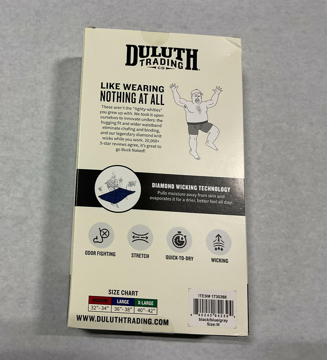 Duluth Trading Men's Boxer Briefs 3-Pack, Multicolor, Size M