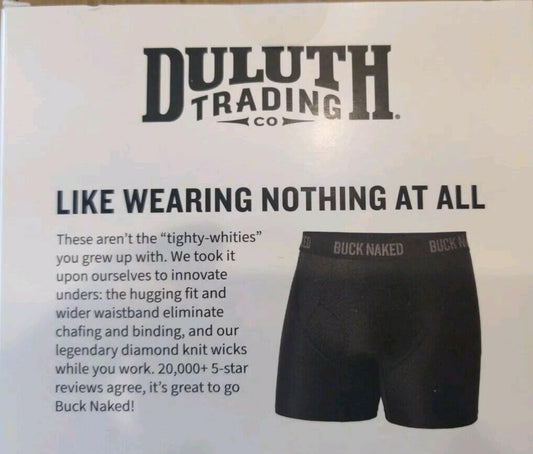 Duluth Trading Buck Naked Boxer Brief 3 Pack Men's XXL Blue Gray Black