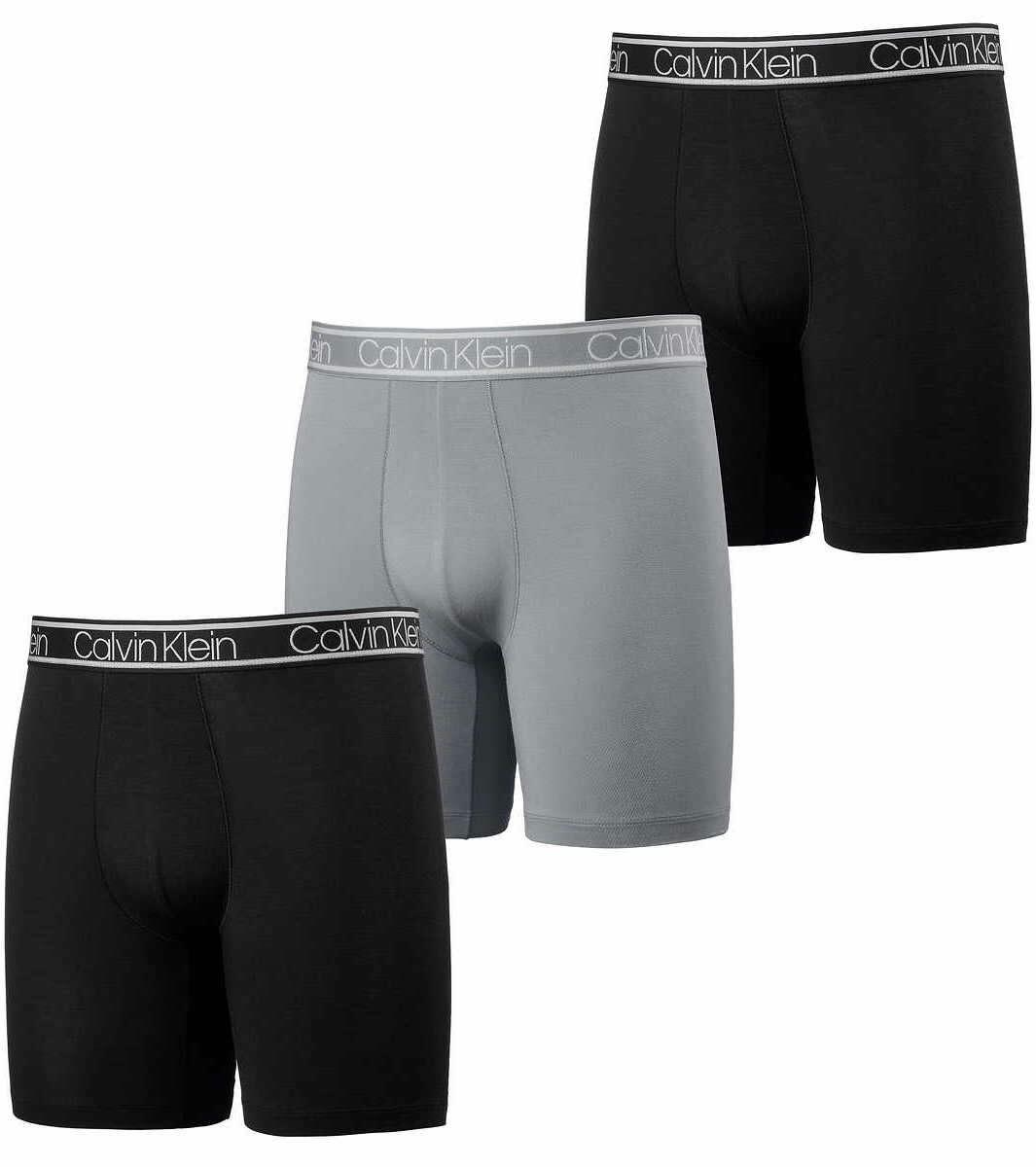 Calvin Klein Mens 3 Pack Lightweight Boxer Brief- XL
