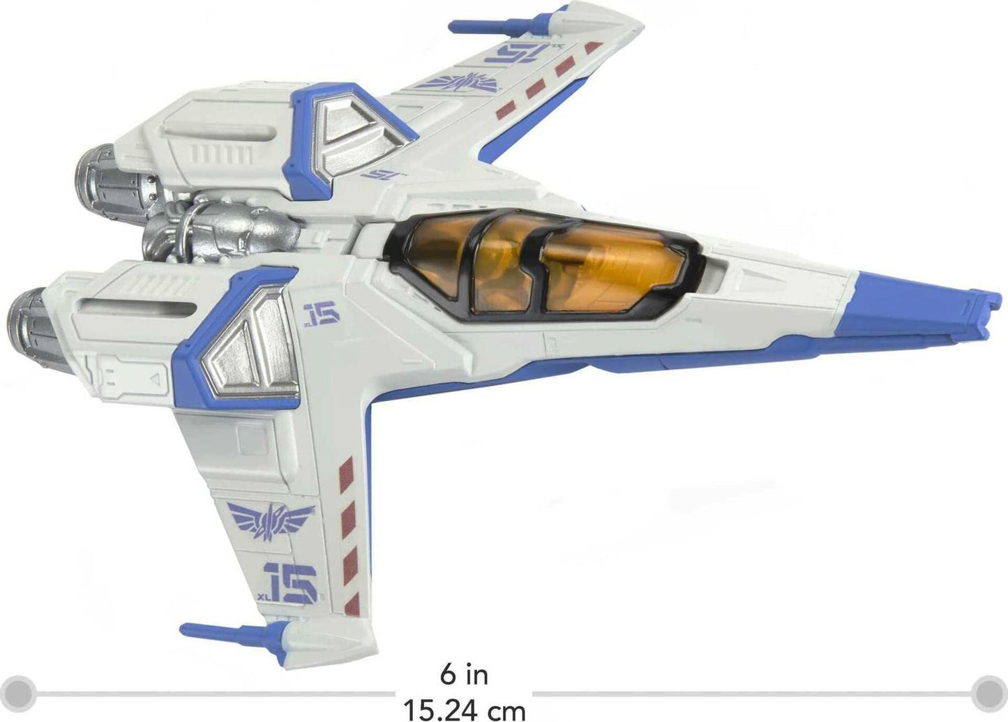 Mattel Disney and Pixar Lightyear Hyperspeed Series Mini Action Figure & Toy Vehicle Set, Buzz Lightyear & XL-15 Spaceship