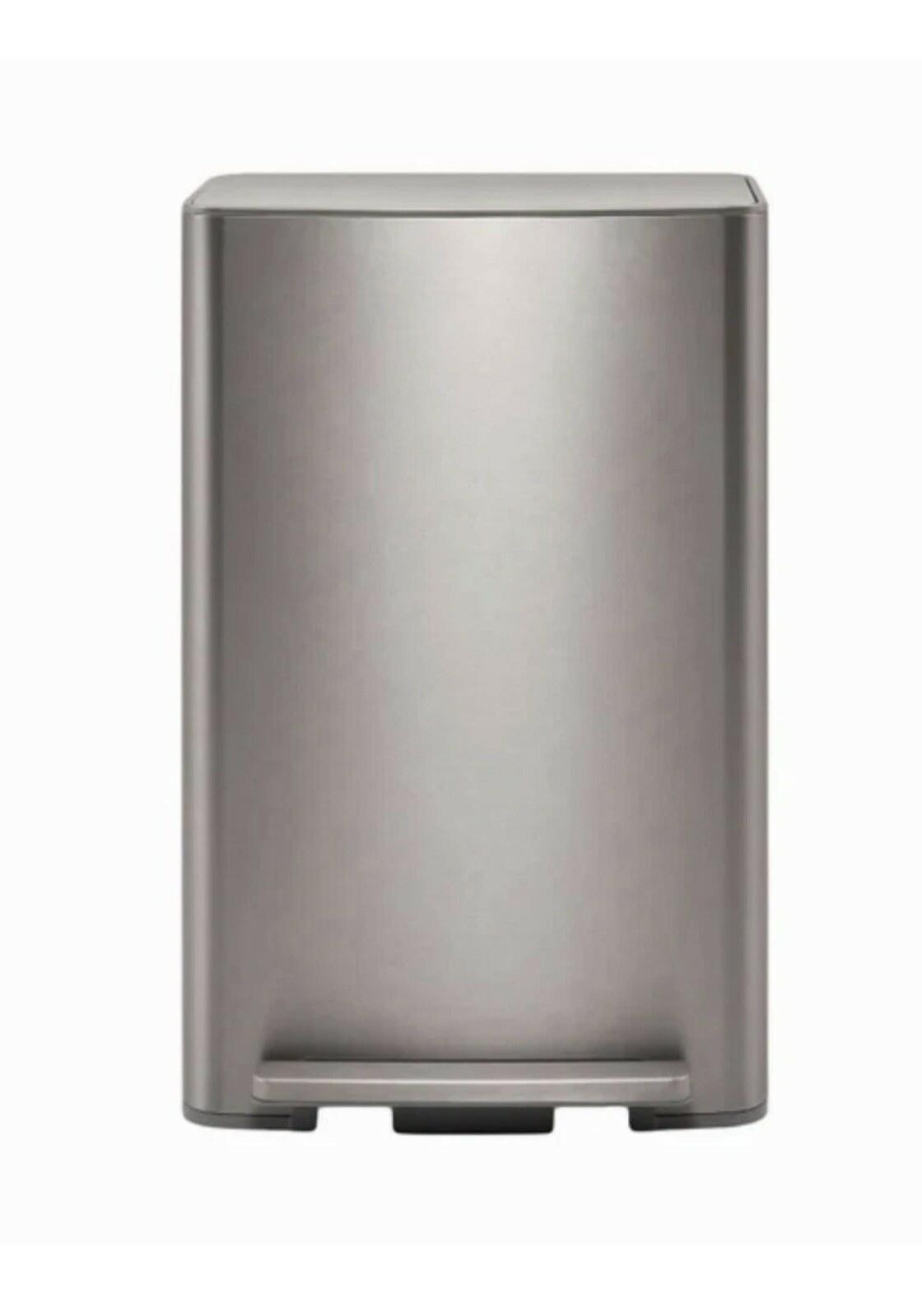 Kohler 47L Step Trash Can SS Silver Grade A Open Box ding and dent