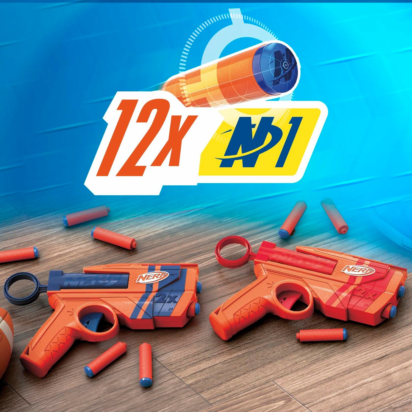 Nerf N Series Duo Pack, Includes 2 Ward Blasters, 12 N1 Darts Compatible Only N Series Blasters, Kids Outdoor Games, Ages 8+