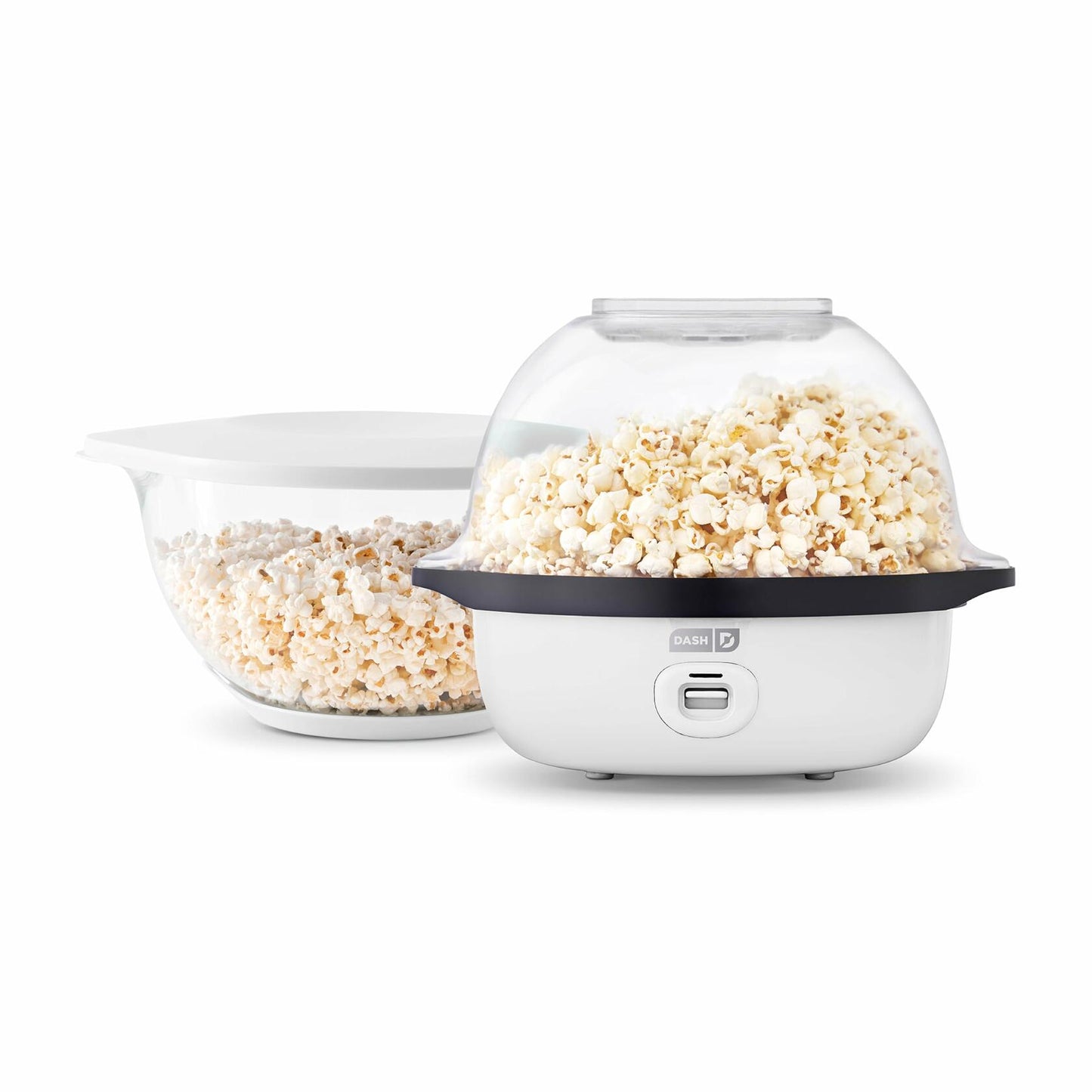 DASH SmartStore Deluxe Stirring Popcorn Maker – 24 Cup Hot Oil Electric White